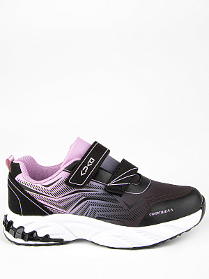 741115с-10 Обувь для активного отдыха (черный-розовый) 32-39 (8 пар)