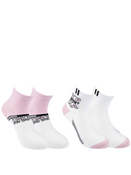 GKSC-2002-KW Носки 23-34 (23-25/26-28/29-31/32-34) белый/розовый