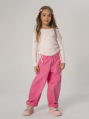 PKGCP05-81 Брюки джинсовые(розовый) 92-128(92/98/104/110/116/122/128)