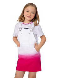 NKGCS04-00 Сарафан джинсовый(белый) 98-128(98/104/110/116/122/128)