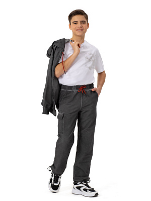 NJBCP05-93 Брюки(темно-серый) 128-170(128/134/140/146/152/158/164/170)