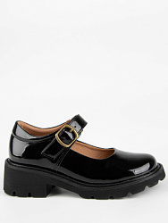 241007п-2 Туфли (черный лак) 33-38 (6 пар)