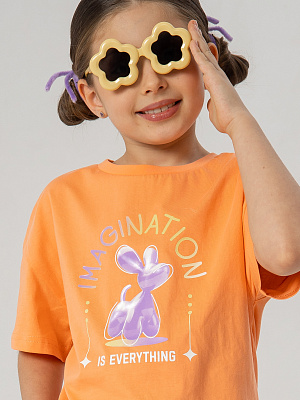 PKGCT14-50 Футболка(оранжевый) 92-128(92/98/104/110/116/122/128)