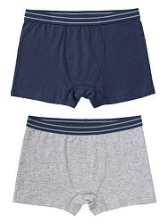 NUBLP02-MA Набор трусов-боксеров (т.синий/серый) 5-16 (5-6/7-8/9-10/11-12/13-14/15-16)