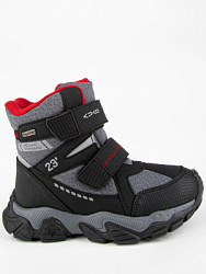 43529-2 Ботинки (черный-красный) 31-35 (5 пар)