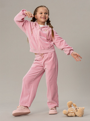 OKGCP11-80 Брюки велюровые(розовый) 86-128(86/92/98/104/110/116/122/128)