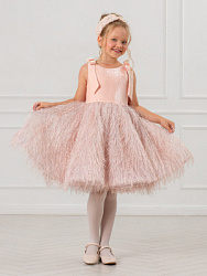 OKGCD07-80 Платье с ободком(розовый) 104-140(104/110/116/122/128/134/140)