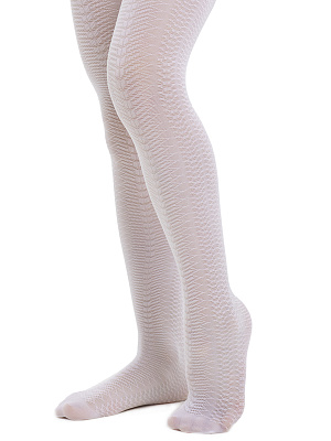 JPGAT11-00 Колготки 110-164 (110-116/122-128/134-140/146-152/158-164) белый