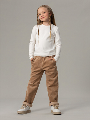 OKGCP10-T0 Брюки вельветовые(бежевый) 92-128(92/98/104/110/116/122/128)