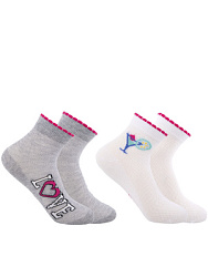 HKGAS04-WA Носки 29-31/32-34/35-38 () белый/серый