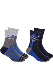 BKBAS05-BA Носки 23-34 () черный/серый