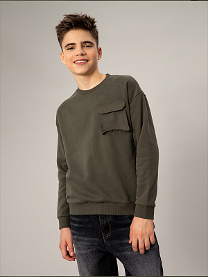 OJBCJ07-Y4 Свитшот(зеленый) 134-170(134/140/146/152/158/164/170)