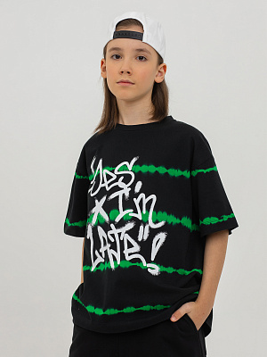 PJBCT23-99 Футболка(черный) 134-170(134/140/146/152/158/164/170)