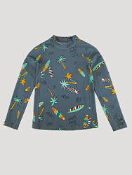 PUBSL02-93 Лонгслив купальный UPF (серый) 98-140 (98/104/110/116/122/128/134/140)