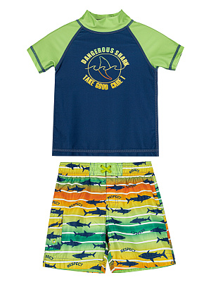 PUBSK02-MU Купальный комплект (синий-зеленый) 86-122 (86/92/98/104/110/116/122)