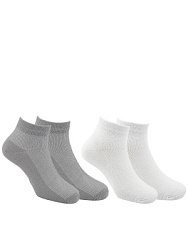 JKGAS14-WA Носки 26-41 (26-28/29-31/32-34/35-38/39-41) белый/серый