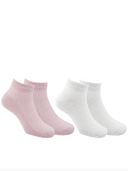 JKGAS14-WK Носки 20-38 (20-22/23-25/26-28/29-31/32-34/35-38) белый/розовый