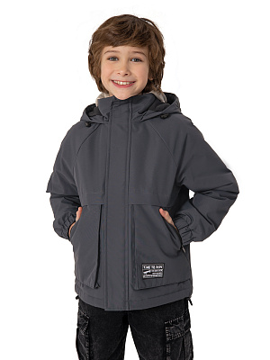 NKBCK03-93 Куртка демисезонная(темно-серый) 92-128(92/98/104/110/116/122/128)