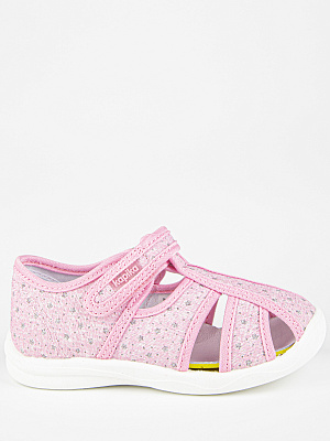 71538-16 Туфли из текстиля (розовый) 22-29 (8 пар)