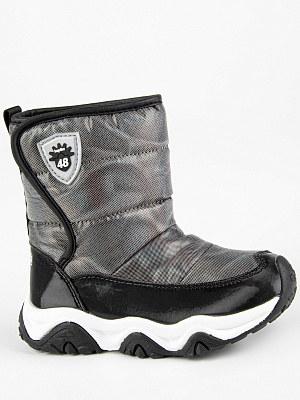 1641д-3 Сапоги (черный-серебро) 23-27 (5 пар)