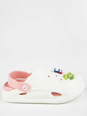 82257-1 Туфли летние (белый-розовый) 28-35 (8 пар)