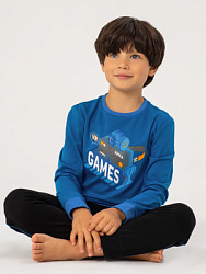 OUBPS02-MB Пижама комплект(синий) 92-128(92/98/104/110/116/122/128)