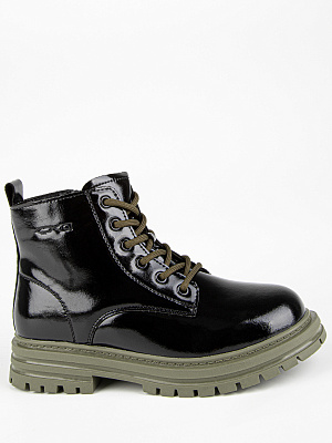 53610ук-10 Ботинки (черный-олива) 28-35 (8 пар)