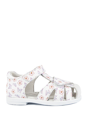 31730-51 Туфли летние (белый-мультиколор) 22-25 (8 пар)