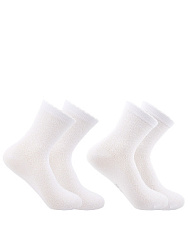 HKGAS10-WW Носки 26-38 () белый ажурный