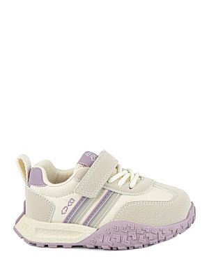 71503-1 Обувь для активного отдыха (бежевый-сиреневый) 21-25 (5 пар)