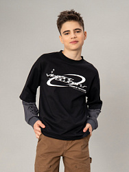 OJBCL04-99 Лонгслив(черный) 134-170(134/140/146/152/158/164/170)