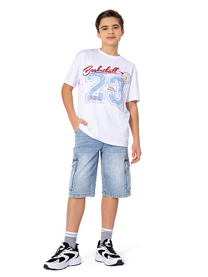 NJBCH14-Z2 Шорты джинсовые(голубой) 134-170(134/140/146/152/158/164/170)