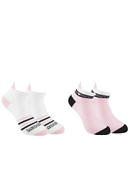 LKGAS01-WK Носки 23-34 (23-25/26-28/29-31/32-34) белый/розовый