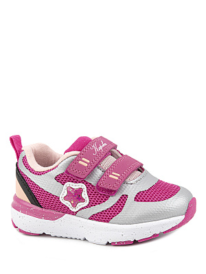 71415-4 Обувь для активного отдыха (серый-розовый) 21-25 (5 пар)