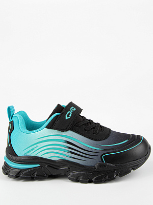 74817с-20 Обувь для активного отдыха (черный-бирюзовый) 32-39 (8 пар)