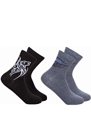 BJBAS08-BM Носки 26-38 () серый/черный