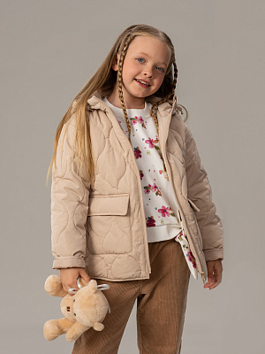 OKGCK08-T1 Куртка демисезонная(бежевый) 92-128(92/98/104/110/116/122/128)