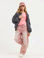 PJGCP03-R0 Брюки джинсовые(розовый) 134-170(134/140/146/152/158/164/170)