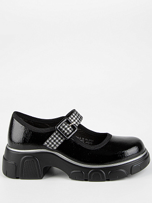 231175п-3 Туфли (черный-серебро) 34-38 (5 пар)