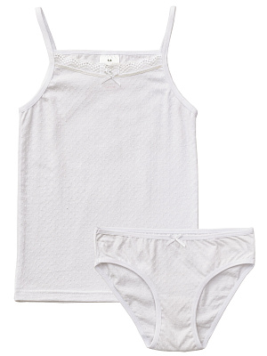 NUGLS02-00 Комплект нижнего белья(белый) 1-14(1-2/2-3/3-4/5-6/7-8/9-10/11-12/13-14)