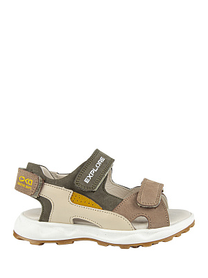 32989т-1 Туфли летние (оливковый-бежевый) 26-30 (5 пар)