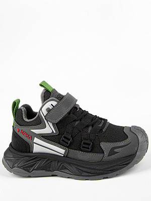 53719уп-1 Ботинки (серый-черный) 31-35 (5 пар)