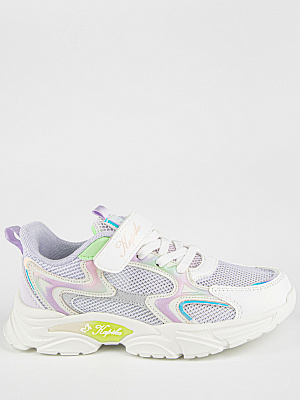 731005н-11 Обувь для активного отдыха (белый-сиреневый) 33-38 (12 пар)