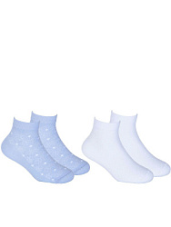 CJGAS01-WQ Носки 26-38 () белый/голубой