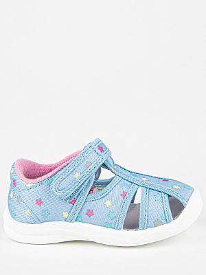 71440-30 Туфли из текстиля (голубой) 24-29 (12 пар)