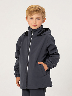 OKBCK04-93 Куртка демисезонная, софтшелл(серый) 92-128(92/98/104/110/116/122/128)