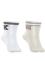 GKSC-2008-CW Носки 29-38 (29-31/32-34/35-38) бежевый-белый