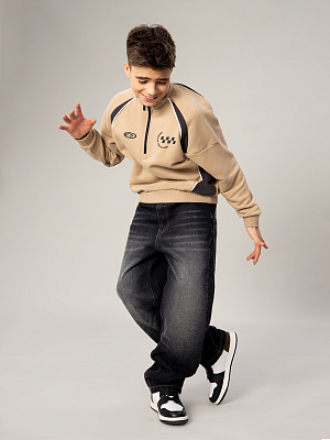 OJBCP18-99 Брюки джинсовые(черный) 134-170(134/140/146/152/158/164/170)