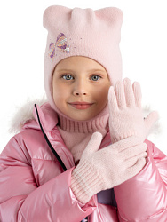 KWGAG03-X0 Перчатки шерстяные (св.розовый) one size ()