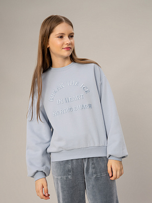 OJGCJ04-Z1 Свитшот(голубой) 134-170(134/140/146/152/158/164/170)